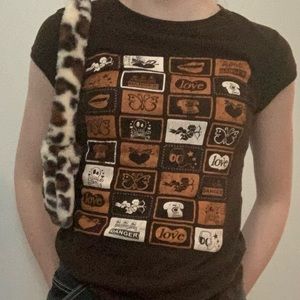 vintage y2k brown top!
